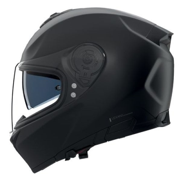 Casque Intégral de Moto N80-8 CLASSICO Nolan Noir Mat, vue 3/4