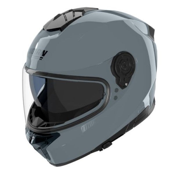 Casque Intégral de Moto N80-8 CLASSICO Nolan Noir Mat, vue 3/4