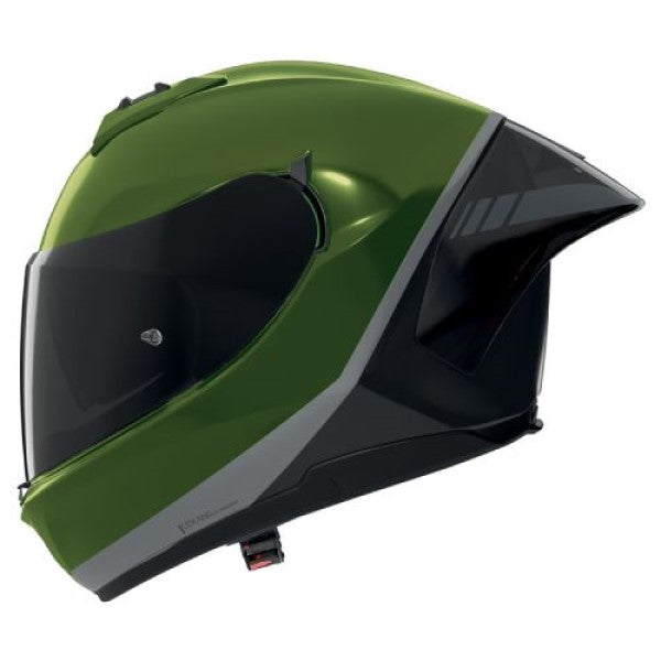 Casque Intégral de Moto N60-6 Sport Verniciatura Speciale Vert/Noir, vue 3/4