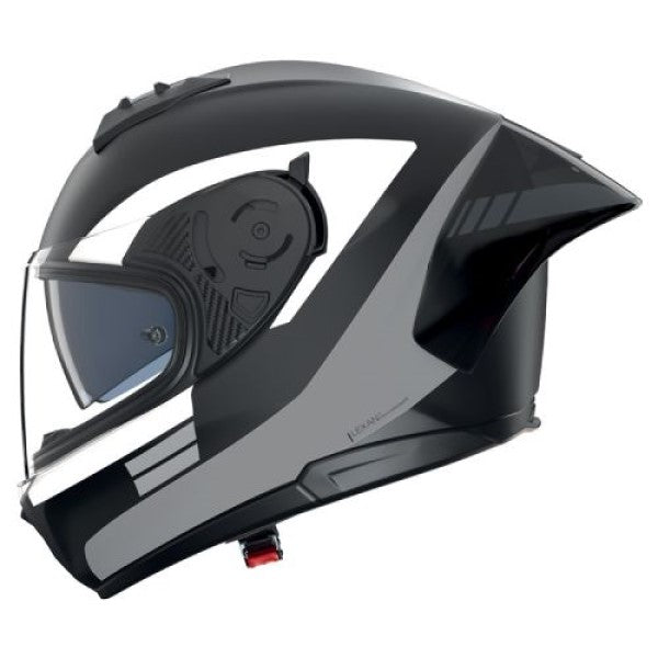Casque Intégral de Moto N60-6 Sport Contrasto Nolan Noir/Gris, vue 3/4 