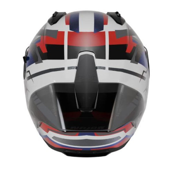 Casque Intégral de Moto N60-6 Sport Corsa Nolan Blanc/Bleu/Rouge, arrière