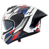Casque Intégral de Moto N60-6 Sport Corsa Nolan Blanc/Bleu/Rouge, vue 3/4