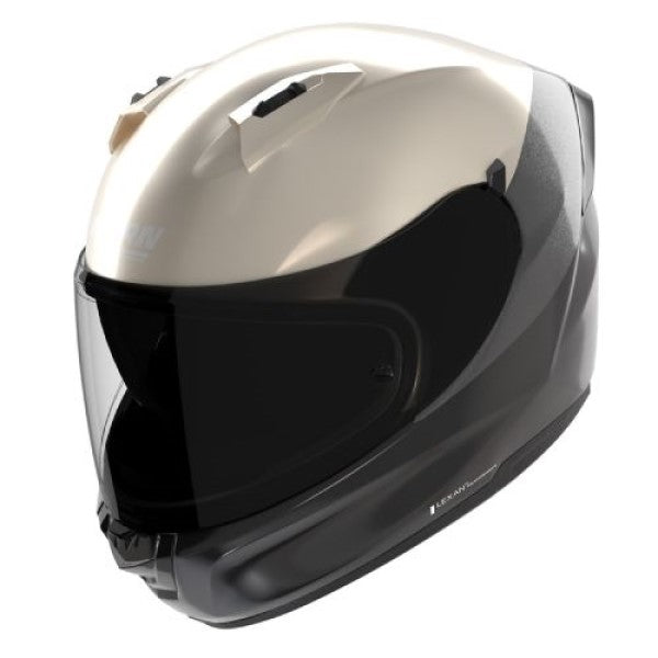 Casque Intégral de Moto N60-6 VERNICIATURA SPECIALE Nolan Noir/Blanc, vue 3/4 haut