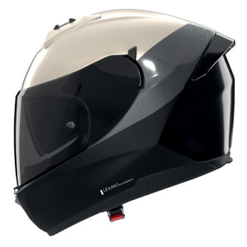 Casque Intégral de Moto N60-6 VERNICIATURA SPECIALE Nolan Noir/Blanc, vue 3/4