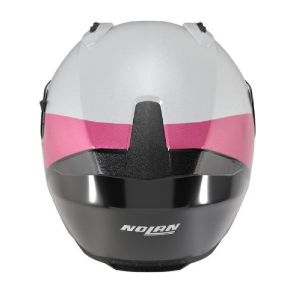 Casque Intégral de Moto N60-6 VERNICIATURA SPECIALE Nolan Noir/Blanc, arrière