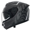 Casque Intégral de Moto N60-6 ECLETTICO Nolan Noir/Gris, vue 3/4