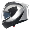 Casque Intégral de Moto N60-6 BIFASE Nolan Blanc/Noir, vue 3/4
