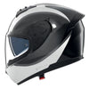 Casque Intégral de Moto N60-6 BIFASE Nolan Noir/Blanc, vue 3/4
