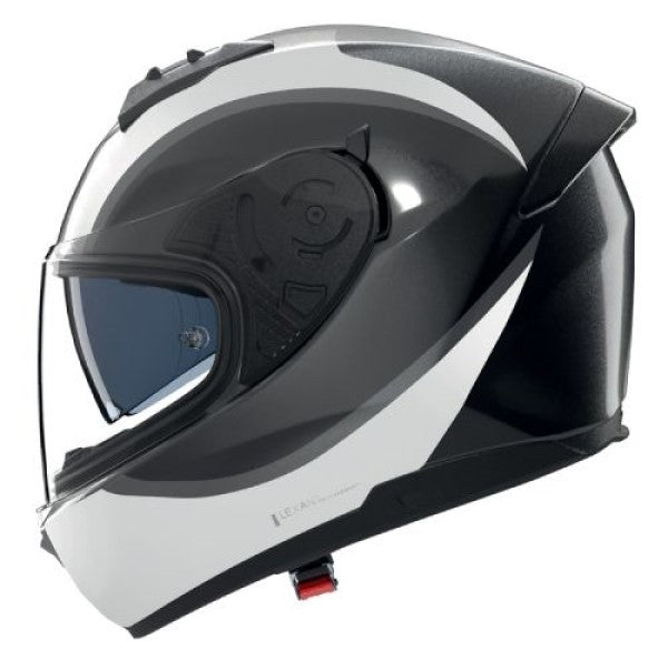Casque Intégral de Moto N60-6 BIFASE Nolan Noir/Blanc, vue 3/4