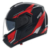 Casque Modulaire de Moto N90-3 Sincrono Noir/Rouge, côté gauche