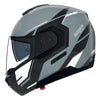 Casque Modulaire de Moto N90-3 Sincrono Gris/Blanc, côté gauche