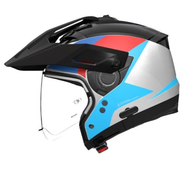 Casque Aventure N70-2 X Turbine Blanc/Bleu/Rouge