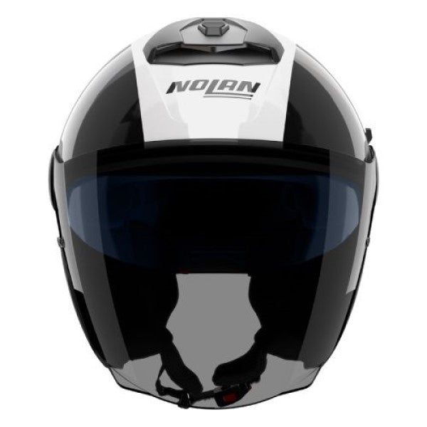 Casque Ouvert de Moto N40-5 Integro Blanc/Noir, de face