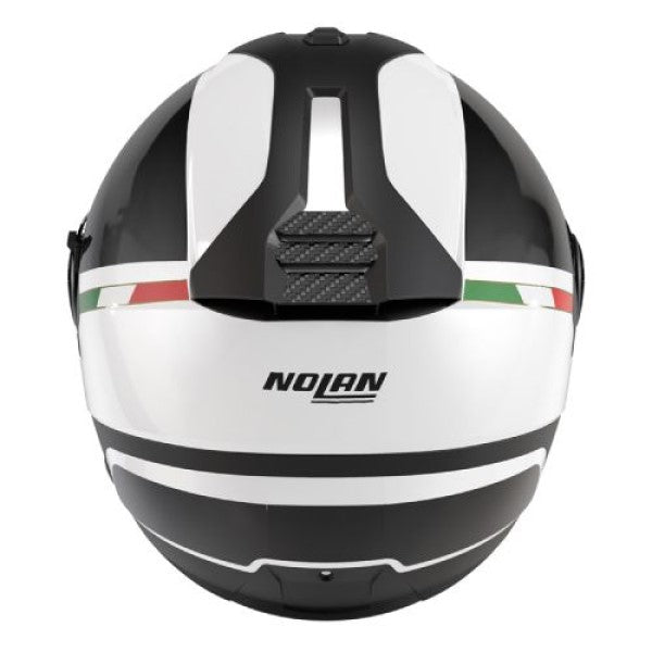 Casque Ouvert de Moto N40-5 Integro Blanc/Noir, Dos