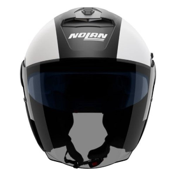 Casque Ouvert de Moto N40-5 Bellavista Noir/Blanc, de face
