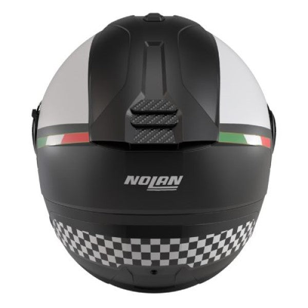 Casque Ouvert de Moto N40-5 Bellavista Noir/Blanc, Dos