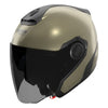 Casque Ouvert de Moto N40-5 Classico Nobile Brun, vue inclinée vers la gauche