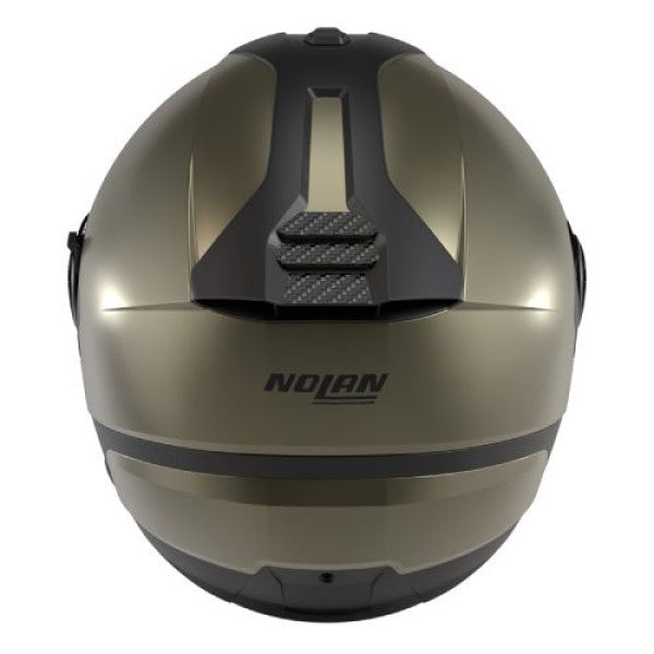 Casque Ouvert de Moto N40-5 Classico Nobile Brun, Dos
