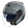 Casque Ouvert de Moto N40-5 Classico Gris, vue inclinée vers la gauche