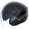 Casque Ouvert de Moto N20-2 Visor Zefiro Noir/Gris, côté gauche