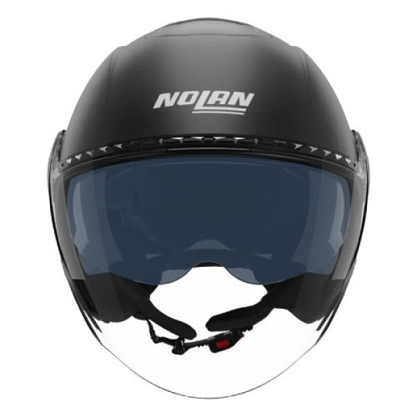 Casque Ouvert de Moto N20-2 Visor Zefiro Noir/Gris, de face