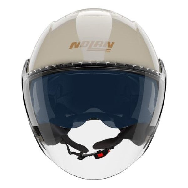 Casque Ouvert de Moto N20-2 Visor Impeto Beige, de face
