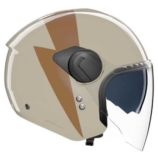 Casque Ouvert de Moto N20-2 Visor Impeto Beige, côté droit