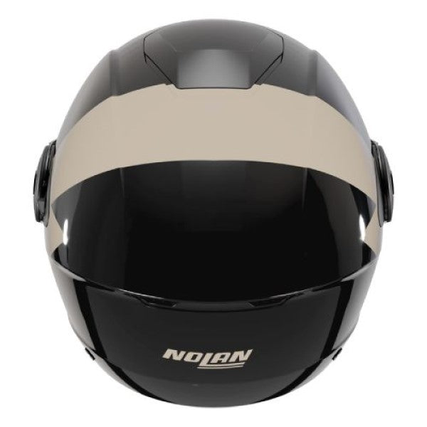 Casque Ouvert de Moto N20-2 Visor Impeto Noir/Blanc, Dos
