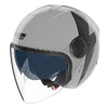 Casque Ouvert de Moto N20-2 Visor Impeto Blanc/Noir, vue inclinée vers la gauche