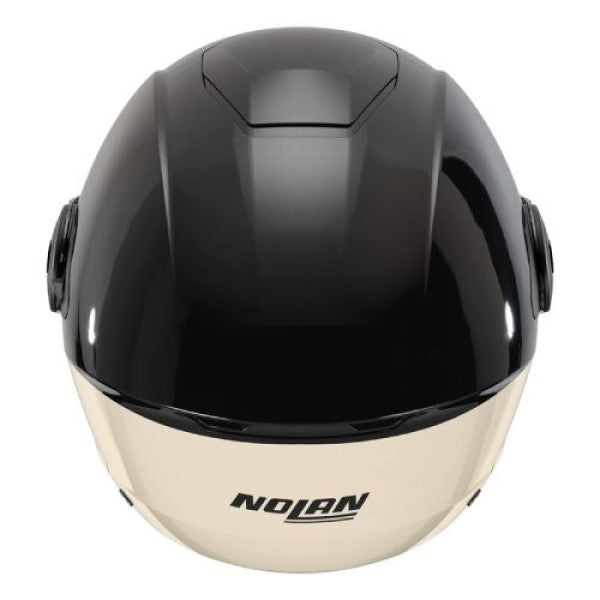Casque Ouvert de Moto N20-2 Visor Blocco Noir/Vert, Dos