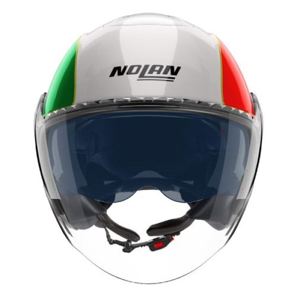 Casque Ouvert de Moto N20-2 Visor Tricolore, de face