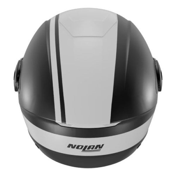 Casque Ouvert de Moto N20-2 Visor Dolce Vita Noir/Blanc, Dos