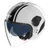 Casque Ouvert de Moto N20-2 Visor Dolce Vita Blanc/Noir