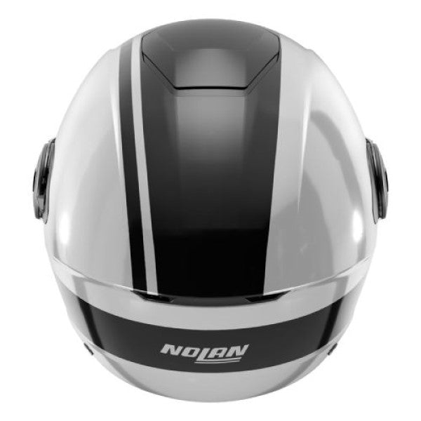 Casque Ouvert de Moto N20-2 Visor Dolce Vita Blanc/Noir, Dos