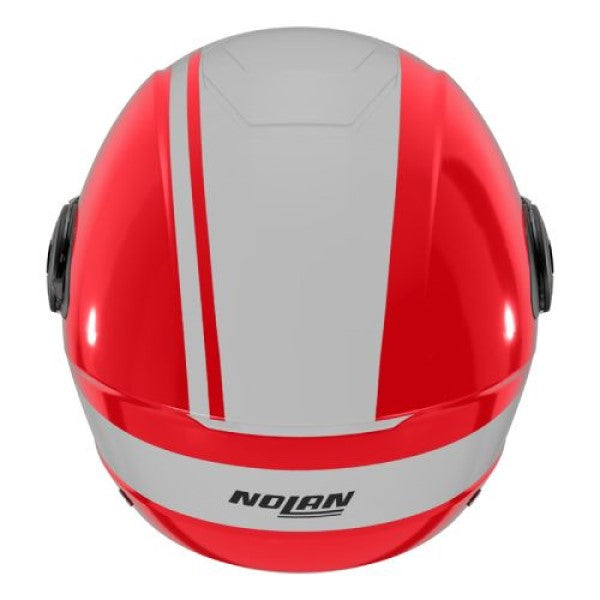 Casque Ouvert de Moto N20-2 Visor Dolce Vita Rouge/Noir, Dos