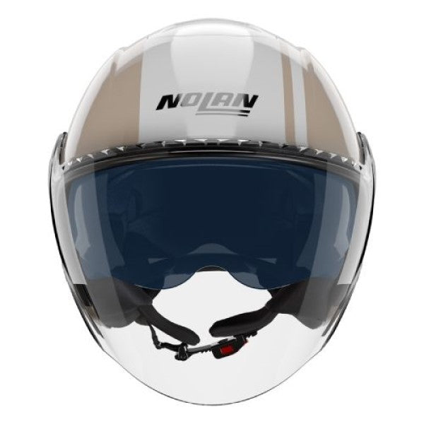 Casque Ouvert de Moto N20-2 Visor Dolce Vita Beige/Blanc
