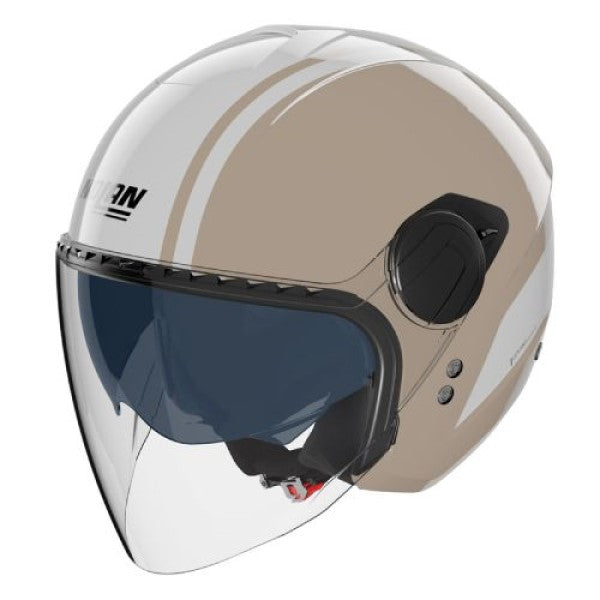 Casque Ouvert de Moto N20-2 Visor Dolce Vita Beige/Blanc