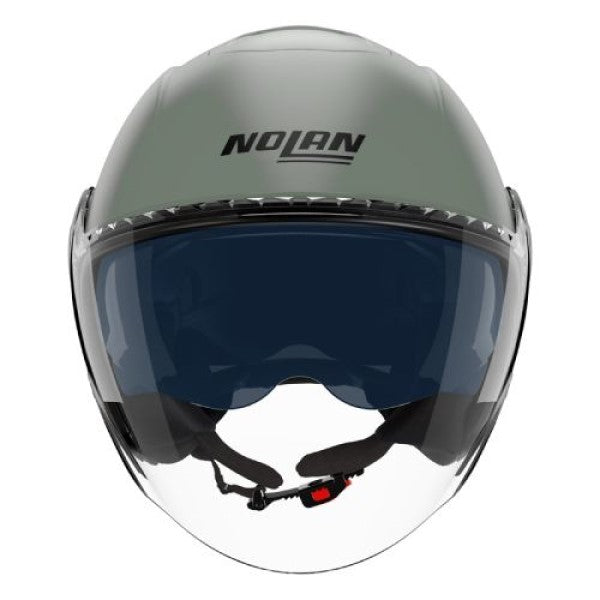 Casque Ouvert de Moto N20-2 Visor Classico Nobile Gris, de face