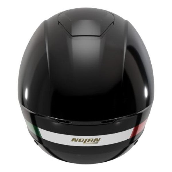 Casque Ouvert de Moto N20-2 Zefiro Noir/Vert, Dos