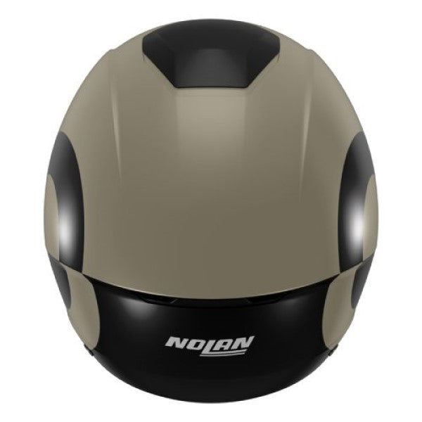 Casque Ouvert de Moto N20-2 Viceversa Brun , Dos