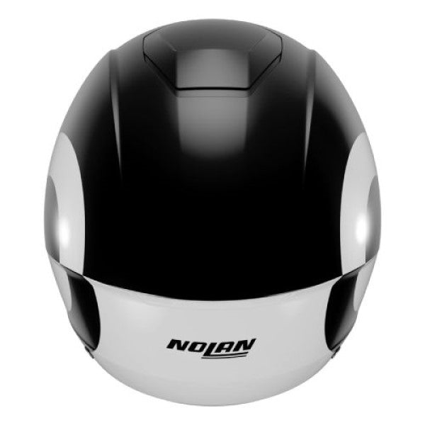 Casque Ouvert de Moto N20-2 Viceversa Blanc/Noir, Dos