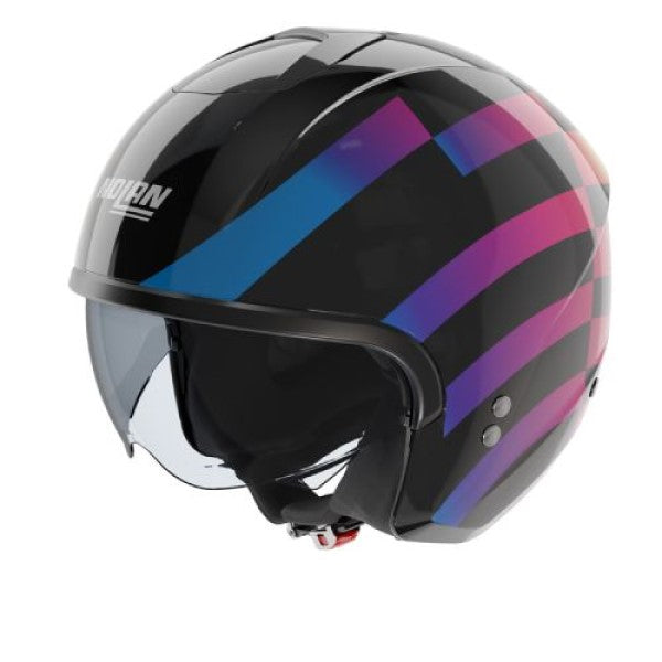 Casque Ouvert de Moto N20-2 Policromo Noir/Multicolore