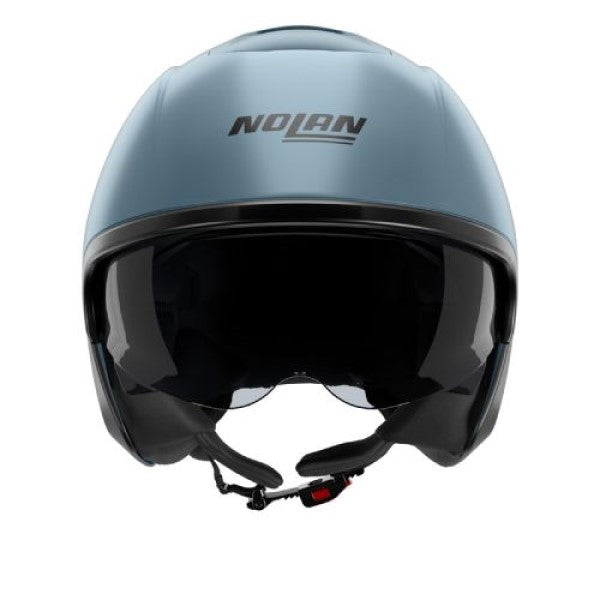 Casque Ouvert de Moto N20-2 Classcio Nobile Bleu, de face