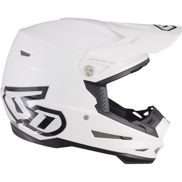 Casque de Motocross ATR-2 Solid Blanc de gauche