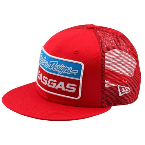 Casquette TLD GasGas Team Stock - Junior Rouge, de face