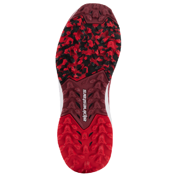 Chaussures de Moto Meta XR V2/Alpinestars/Rouge blanc/Semelle