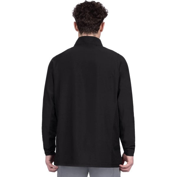 Chandail Breeze UPF 1/4 Zip Noir Essayage Homme de dos