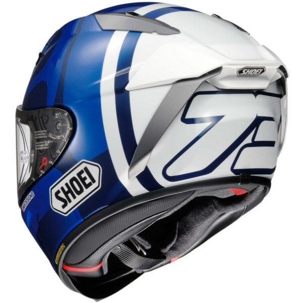 Casque X-Fifteen A.Marquez73 Bleu/Blanc Derrière