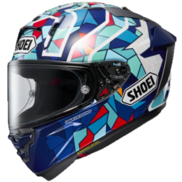 Casque de Moto Integral X-Fifteen Bleu/Blanc/Rouge