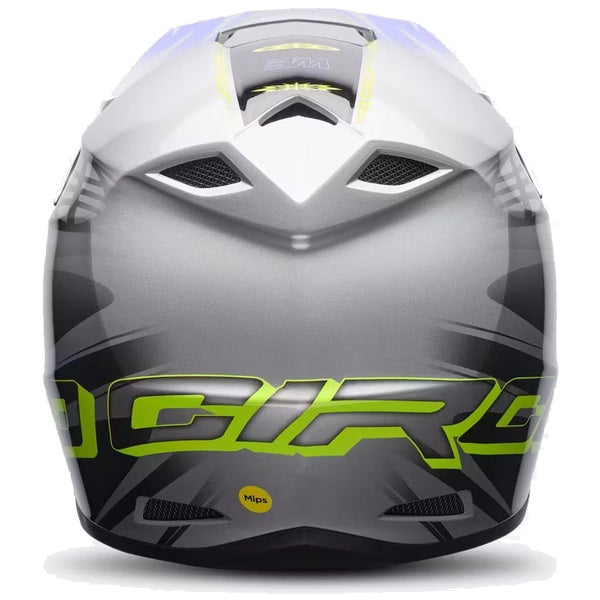 Casque de Motocross MX-10 Intake Édition Limitée Mauve/Vert de dos